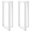 vidaXL 2 db T-alakú bárasztalláb, fehér, 60x35x(110-111) cm, acél