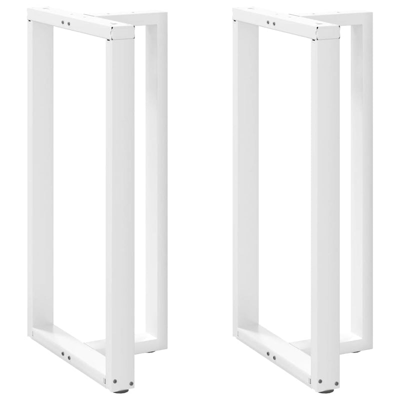 vidaXL 2 db T-alakú bárasztalláb, fehér, 60x35x(110-111) cm, acél