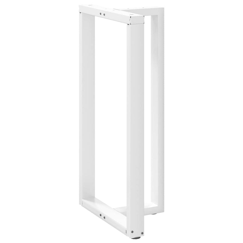vidaXL 2 db T-alakú bárasztalláb, fehér, 60x35x(110-111) cm, acél