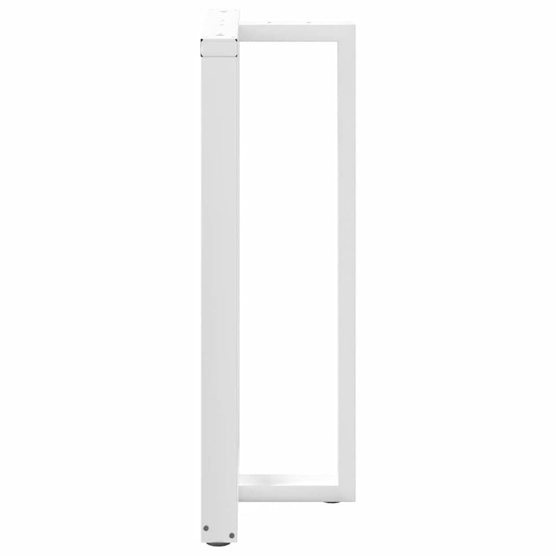 vidaXL 2 db T-alakú bárasztalláb, fehér, 60x35x(110-111) cm, acél