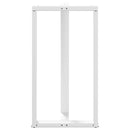 vidaXL 2 db T-alakú bárasztalláb, fehér, 60x35x(110-111) cm, acél