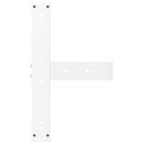 vidaXL 2 db T-alakú bárasztalláb, fehér, 60x35x(110-111) cm, acél