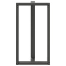 vidaXL 2 db antracitszürke T-alakú acél bárasztalláb 60x35x(110-111) cm