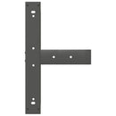 vidaXL 2 db antracitszürke T-alakú acél bárasztalláb 60x35x(110-111) cm