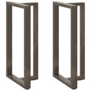 vidaXL 2 db fekete, T-alakú acél bárasztalláb 60x35x(110-111) cm