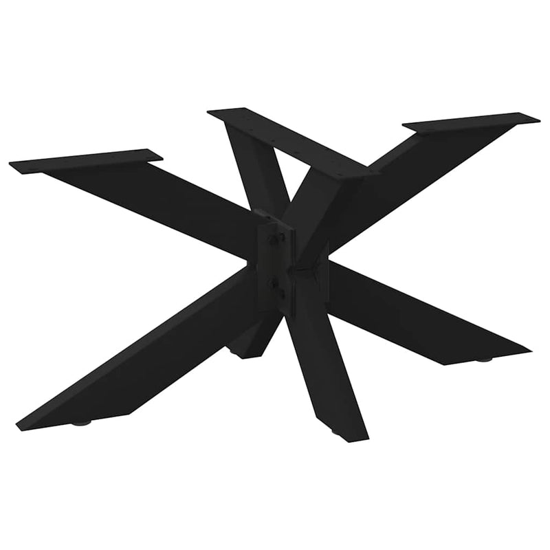 vidaXL fekete, pók alakú dohányzóasztal láb 98x58x(42-43) cm acél