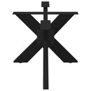 vidaXL fekete, pók alakú dohányzóasztal láb 98x58x(42-43) cm acél