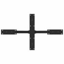 vidaXL fekete, pók alakú dohányzóasztal láb 98x58x(42-43) cm acél