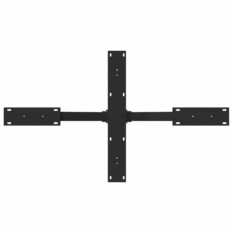 vidaXL fekete, pók alakú dohányzóasztal láb 98x58x(42-43) cm acél