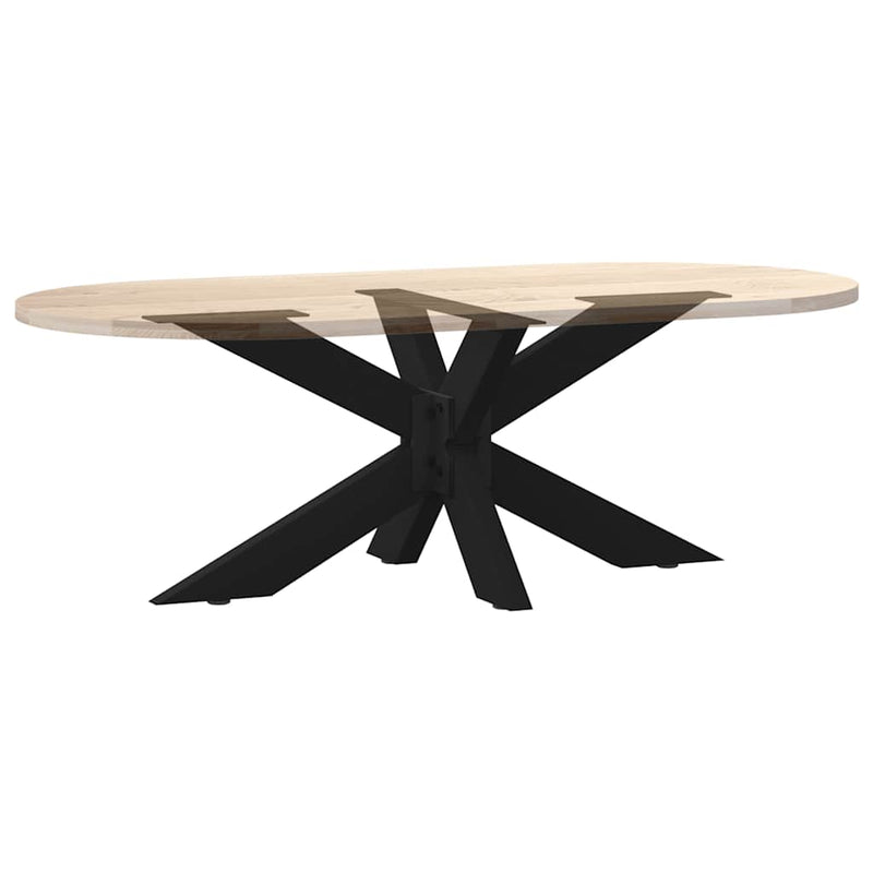 vidaXL fekete, pók alakú dohányzóasztal láb 98x58x(42-43) cm acél