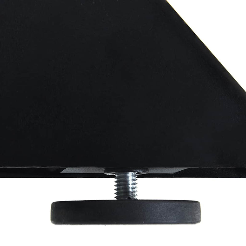vidaXL fekete, pók alakú dohányzóasztal láb 98x58x(42-43) cm acél
