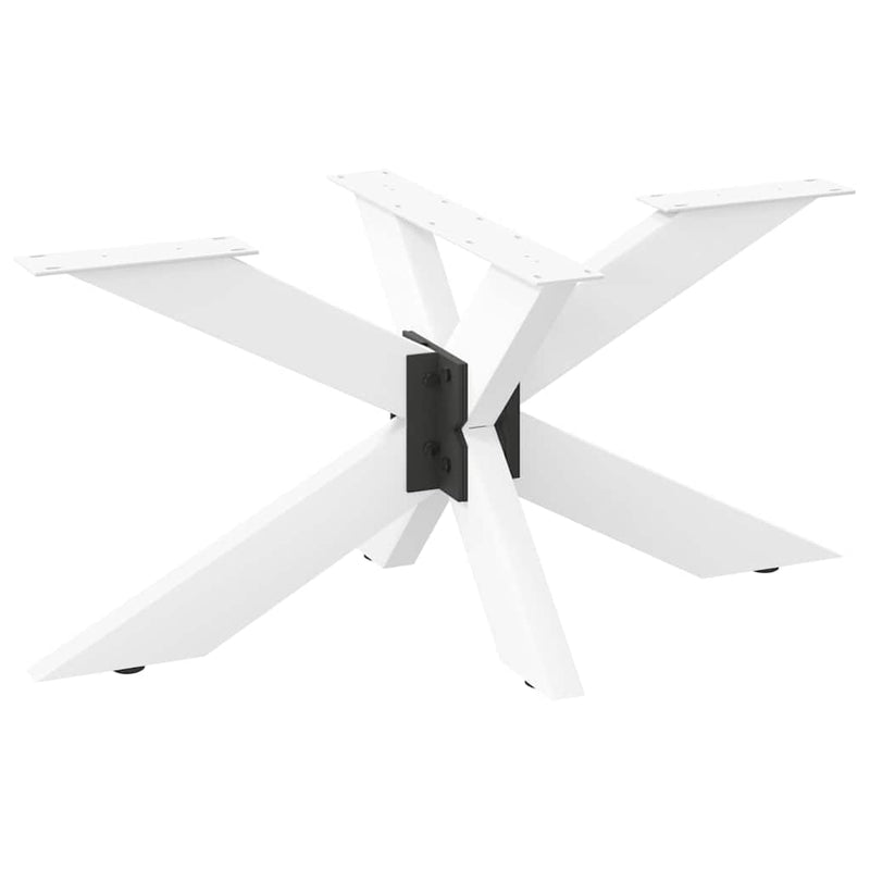 vidaXL pók alakú dohányzóasztal láb fehér 98x58x(42-43) cm acél