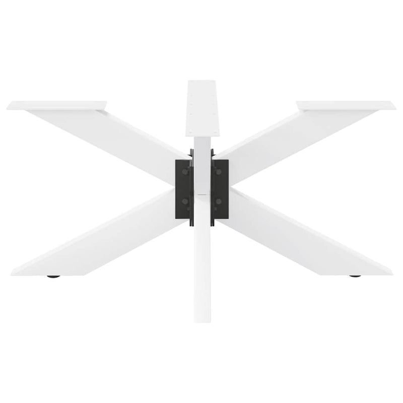 vidaXL pók alakú dohányzóasztal láb fehér 98x58x(42-43) cm acél