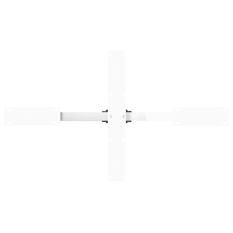 vidaXL pók alakú dohányzóasztal láb fehér 98x58x(42-43) cm acél