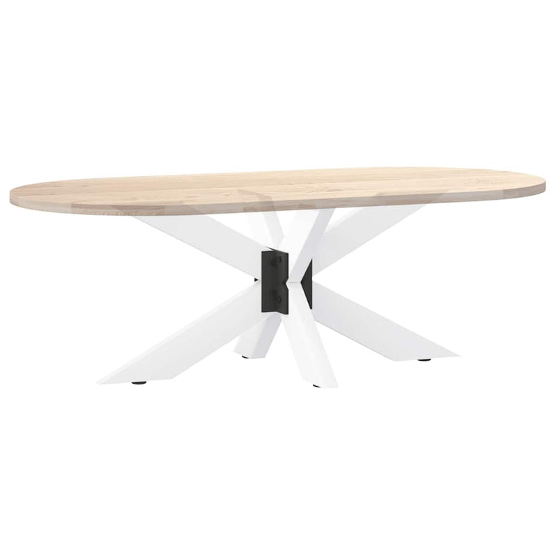 vidaXL pók alakú dohányzóasztal láb fehér 98x58x(42-43) cm acél