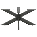 vidaXL antracit színű, pók alakú dohányzóasztal láb 98x58x(42-43) cm acél