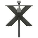 vidaXL antracit színű, pók alakú dohányzóasztal láb 98x58x(42-43) cm acél