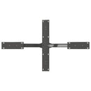 vidaXL antracit színű, pók alakú dohányzóasztal láb 98x58x(42-43) cm acél