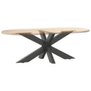 vidaXL antracit színű, pók alakú dohányzóasztal láb 98x58x(42-43) cm acél
