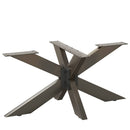 vidaXL fekete, pók alakú dohányzóasztal láb 98x58x(42-43) cm acél