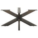 vidaXL fekete, pók alakú dohányzóasztal láb 98x58x(42-43) cm acél