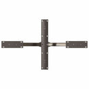 vidaXL fekete, pók alakú dohányzóasztal láb 98x58x(42-43) cm acél