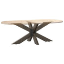 vidaXL fekete, pók alakú dohányzóasztal láb 98x58x(42-43) cm acél