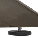 vidaXL étkezőasztal pók alakú fekete acél láb 150x78x(72-73) cm