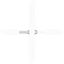 vidaXL pók alakú étkezőasztal láb fehér 85x85x(72-73) cm acél