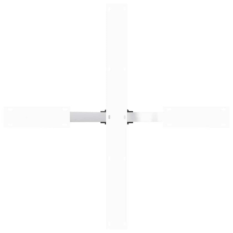 vidaXL pók alakú étkezőasztal láb fehér 85x85x(72-73) cm acél
