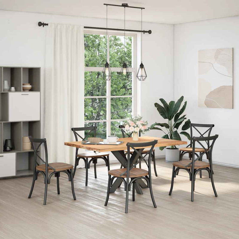 vidaXL antracit színű, pók alakú étkezőasztal láb acélból 85x85x(72-73) cm