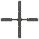 vidaXL antracit színű, pók alakú étkezőasztal láb acélból 85x85x(72-73) cm