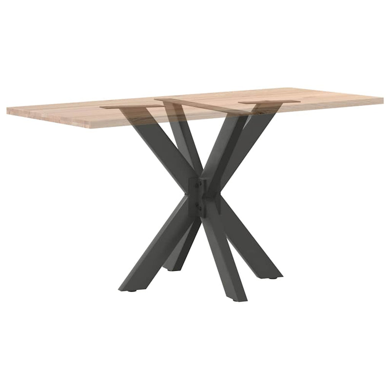 vidaXL antracit színű, pók alakú étkezőasztal láb acélból 85x85x(72-73) cm