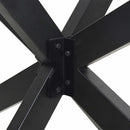 vidaXL antracit színű, pók alakú étkezőasztal láb acélból 85x85x(72-73) cm