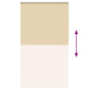 vidaXL redőny Blackout 130x210 cm szövetszélesség 126,6 cm poliészter