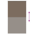 vidaXL redőny Blackout 135x210 cm szövetszélesség 131,6 cm poliészter