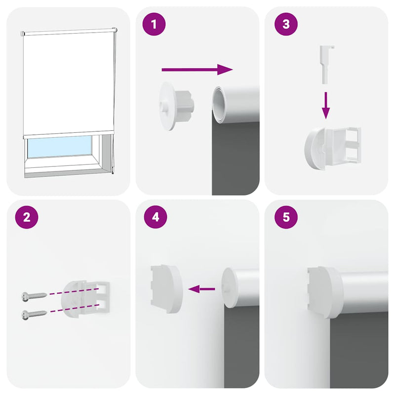 vidaXL redőny Blackout 145x230 cm Szövetszélesség 141,6 cm Poliészter