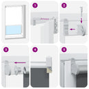 vidaXL redőny Blackout 145x230 cm Szövetszélesség 141,6 cm Poliészter