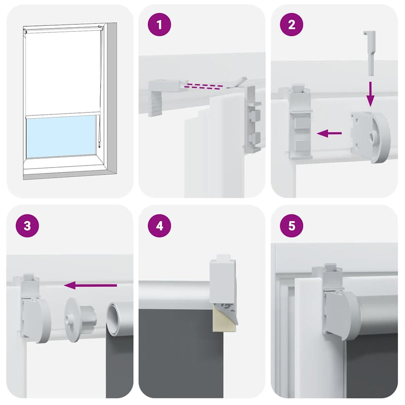 vidaXL redőny Blackout 145x230 cm Szövetszélesség 141,6 cm Poliészter