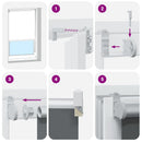 vidaXL redőny Blackout 135x175 cm szövetszélesség 131,6 cm poliészter