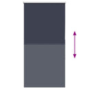 vidaXL redőny Blackout 75x130 cm Szövetszélesség 70,7 cm Poliészter