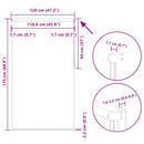 vidaXL redőny Blackout 120x175 cm szövetszélesség 116,6 cm poliészter