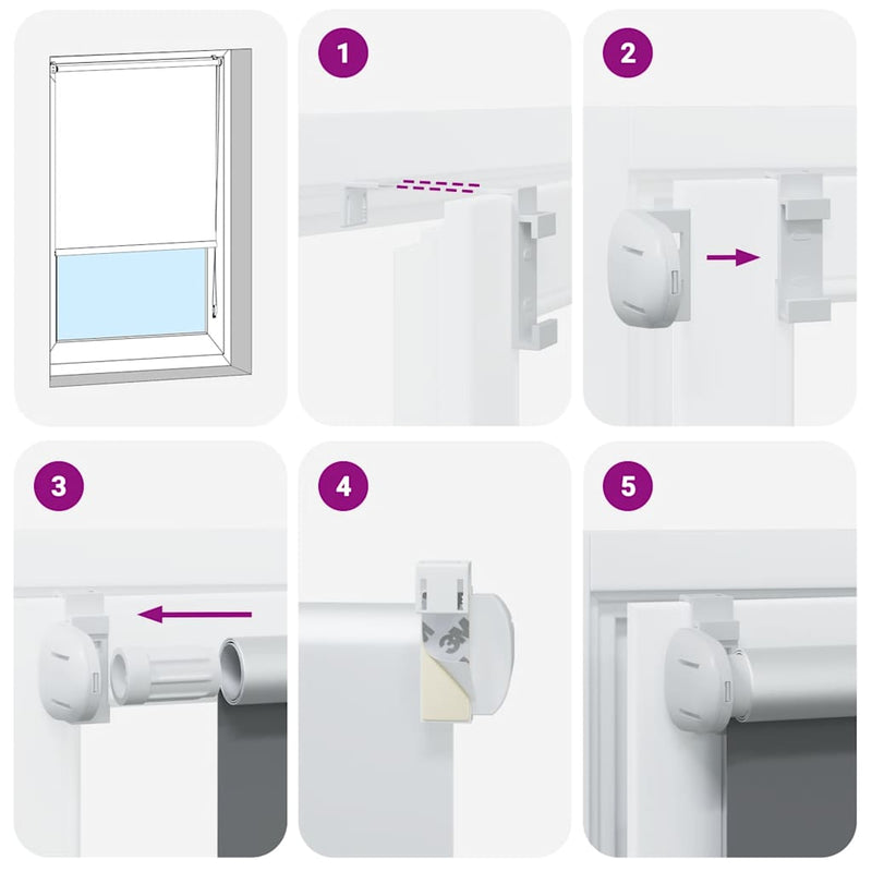 vidaXL redőny Blackout 110x175 cm szövetszélesség 105,7 cm poliészter