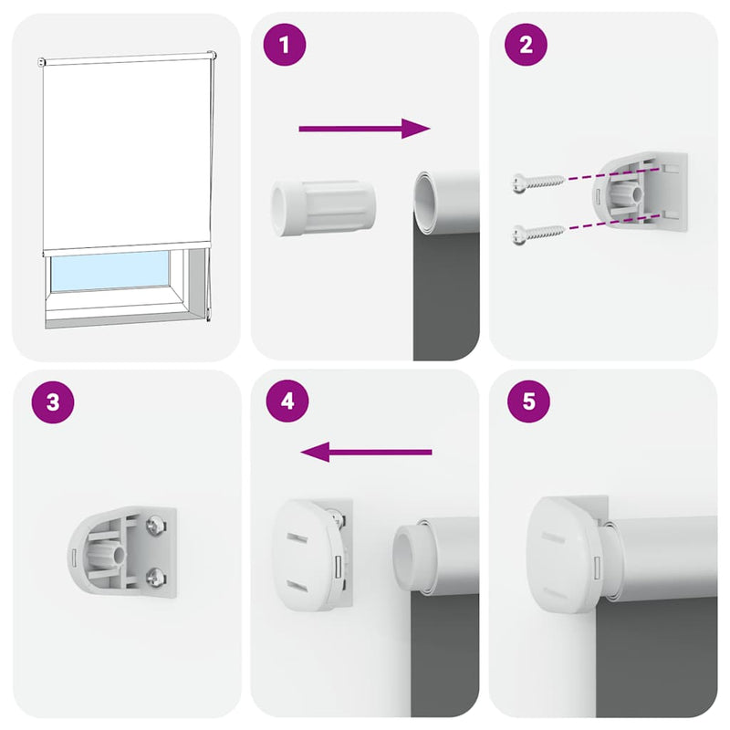 vidaXL redőny Blackout 110x175 cm szövetszélesség 105,7 cm poliészter