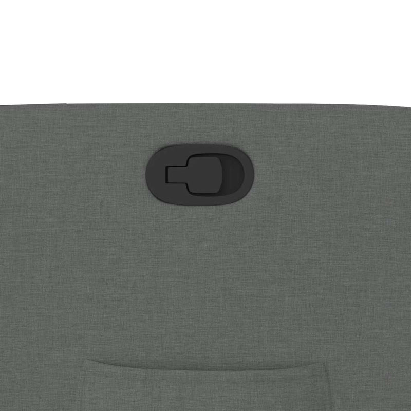 vidaXL sötétszürke szövet dönthető fotel