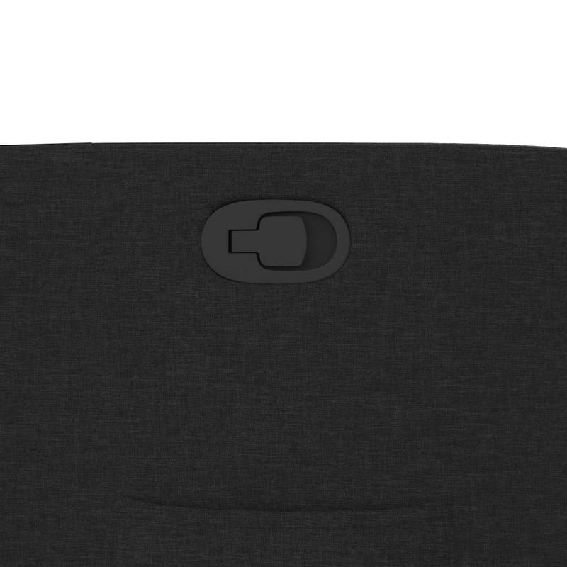 vidaXL fekete szövet dönthető fotel