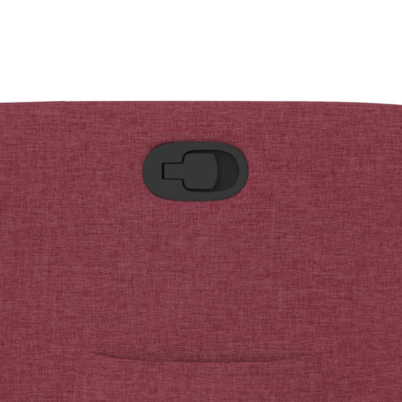 vidaXL bordó dönthető szövet fotel