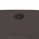 vidaXL sötétbarna szövet dönthető fotel