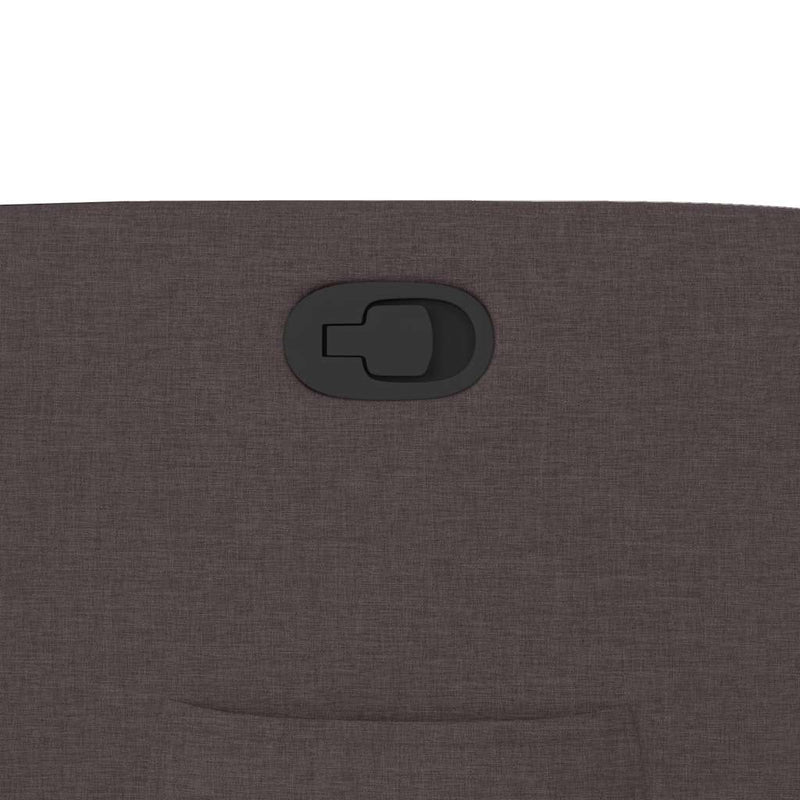 vidaXL sötétbarna szövet dönthető fotel