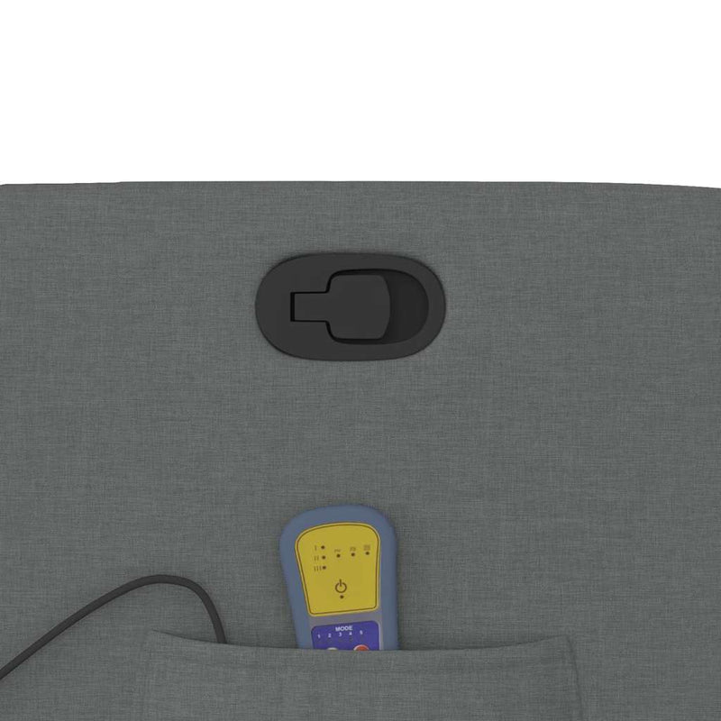 vidaXL sötétszürke szövet masszázsfotel